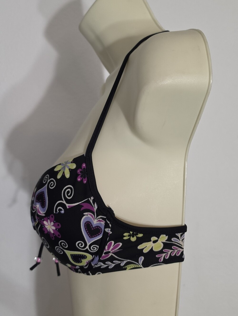 Victoria's Secret Bikini Top Black Multi Size 34C - Picture 6 of 16
